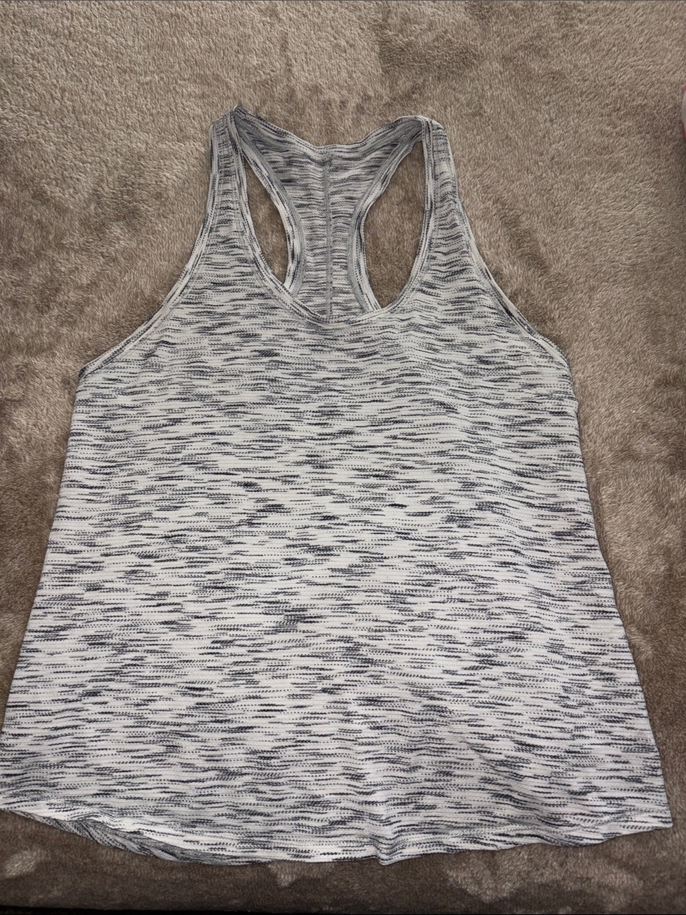 Lululemon Gray Space-Dye Racerback Tank Top